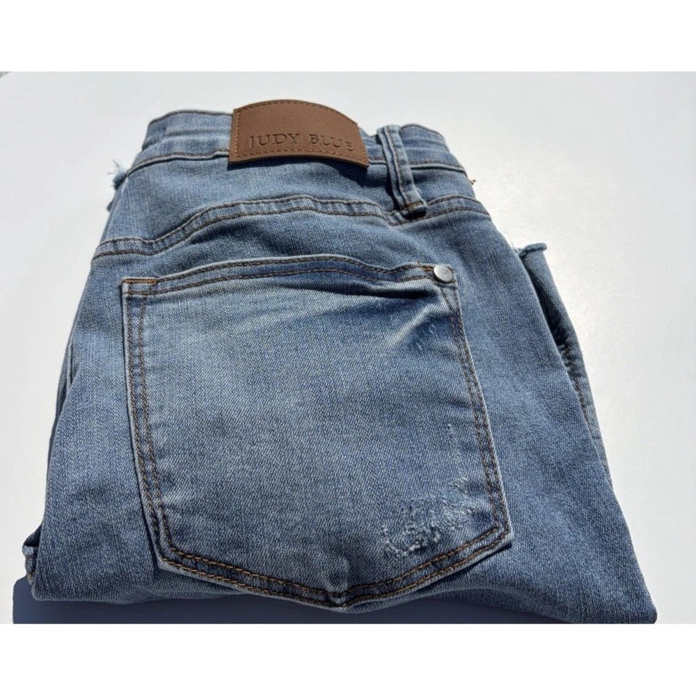 Judy Blue Hi-Rise Tummy Control Cool Denim Shorts Cuffed Sz Medium Style #150205